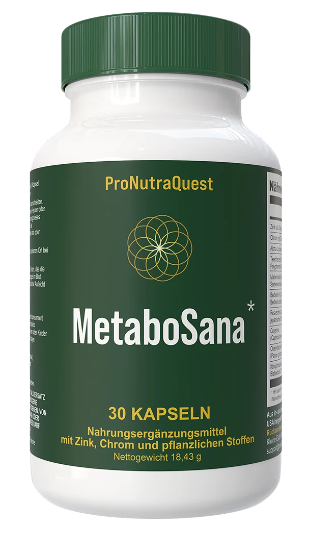 MetaboSana Nahrungsergänzungsmittel, eine Flasche